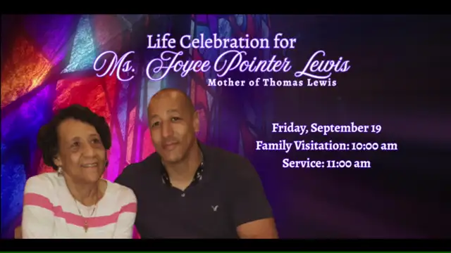 TPCBC 11:00AM Service | Celebration of Life Service for Ms. Joyce Pointer Lewis| September 19, 2025 on 19-Sep-25-15:04:03