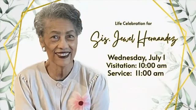 TPCBC 11:00AM Service | Celebration of Life Service for Sis. Jewel Hernandez | July 1, 2026 on 01-Jul-26-15:05:37